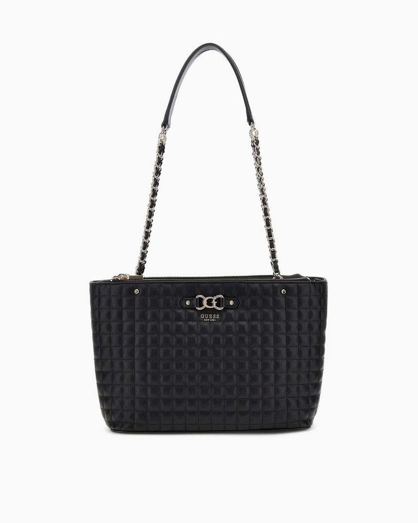Guess Nadira Kapitoneli Kadın Shopper Çanta Black