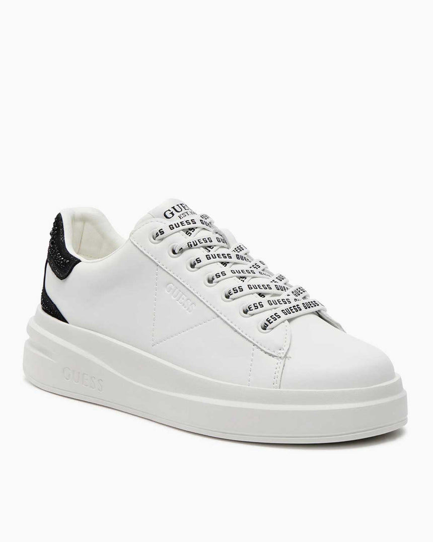 Guess Denesa Cupsole Monogram Detaylı Sneakers White Black