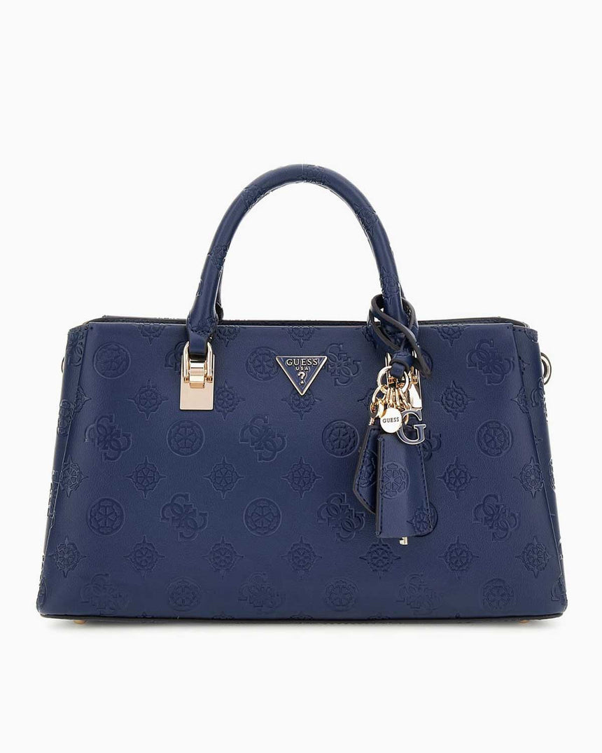 Guess Tisha Girlfriend Kadın El Çantası Midnight Logo