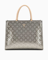 Guess Arnela Rugan Tote El Çantası Pewter - Logo