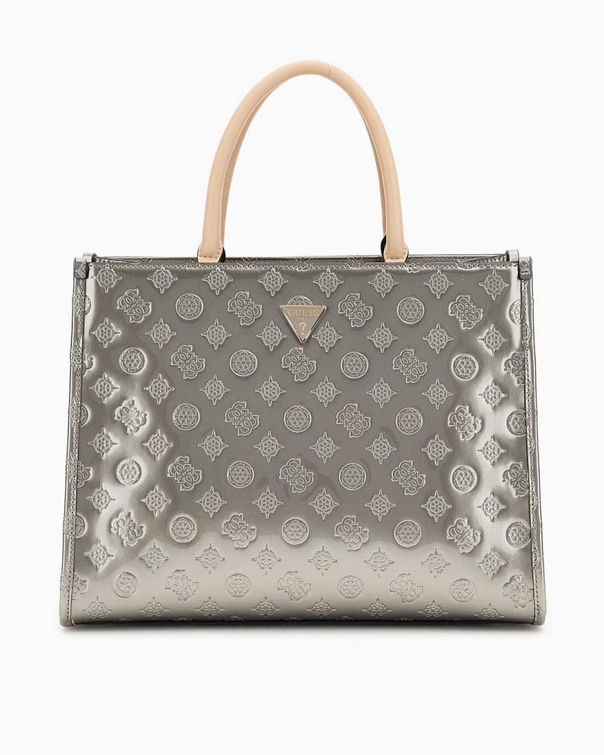 Guess Arnela Rugan Tote El Çantası Pewter - Logo