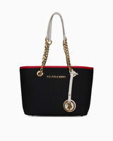 Us Polo Assn Zincir Detaylı Omuz Çantası Lacivert - Kırmızı - Beyaz