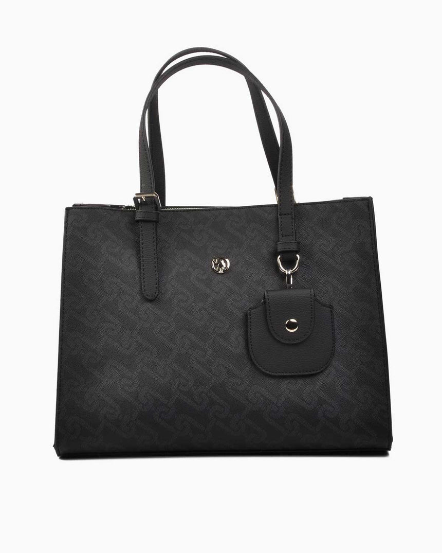 Us Polo Assn Mini Aksesuar Detaylı El Çantası Siyah