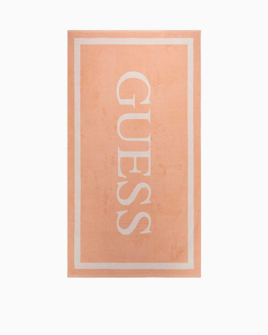 Guess Jacquard Frame Plaj Havlusu Light Sorbet Orange