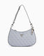 Guess Noelle Top Zip Shoulder Bag Kadın Omuz Çantası Light Blue Logo