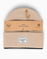 Herschel 3 'lü Elmer Bere Blk/Heather Lt Grey/Cobblestn