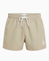 Calvin Klein Drawstring Logo Yazılı Deniz Şort Laurel Oak