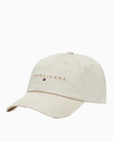 Tommy Hilfiger Linear Logolu Şapka Newsprint