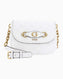 Guess Izzy Zincir Askılı Omuz Çantası Stone Logo