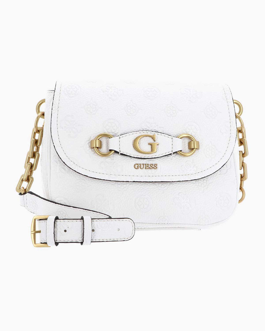 Guess Izzy Zincir Askılı Omuz Çantası Stone Logo