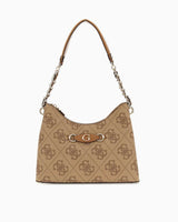 Guess Izzy Monogram Omuz Çantası Latte Logo