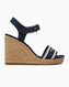 Tommy Hilfiger Mono Webbing Wedge Espadrilles Topuklu Sandalet Space Blue