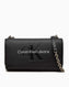 Calvin Klein Sculpted Flap Omuz Çantası Black/Neutral