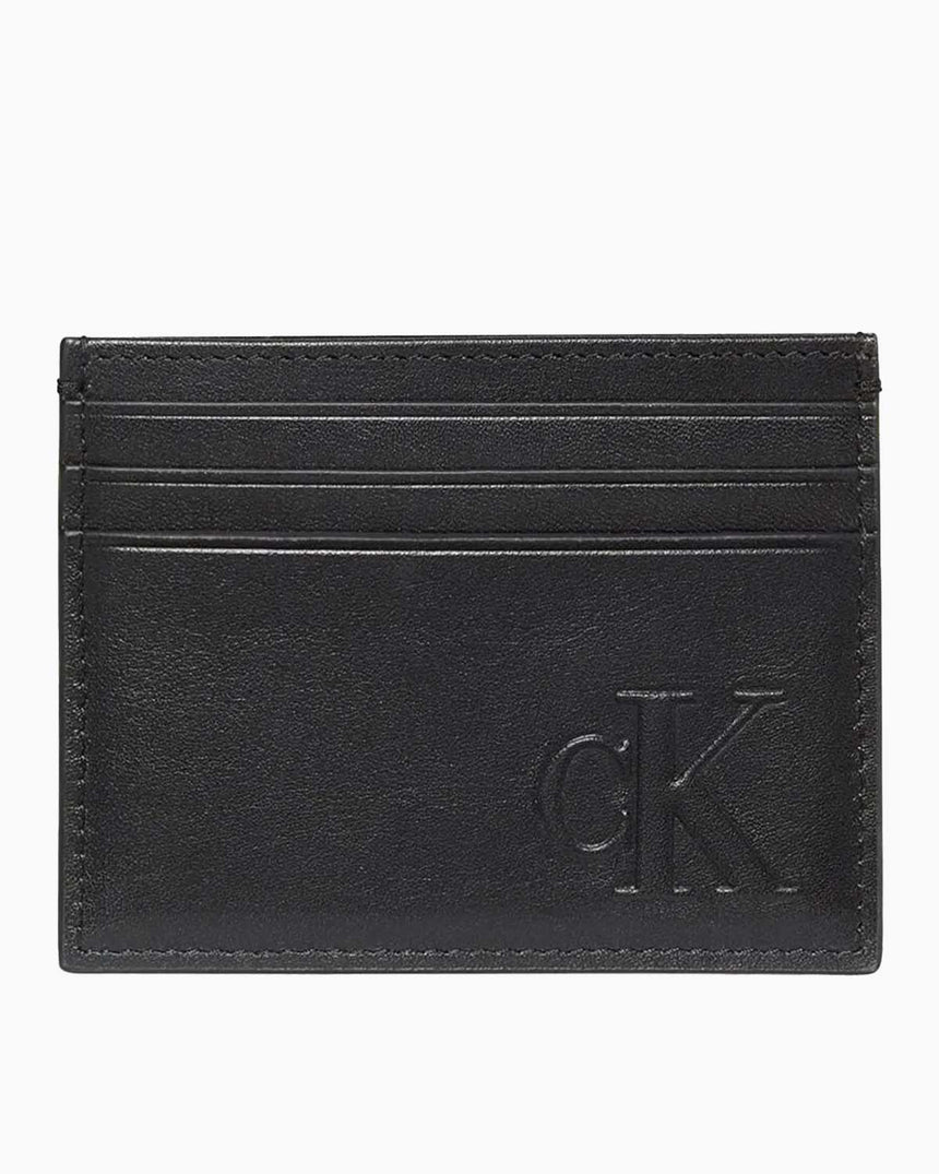 Calvin Klein Kabartma Monogramlı Erkek Kartlık Black