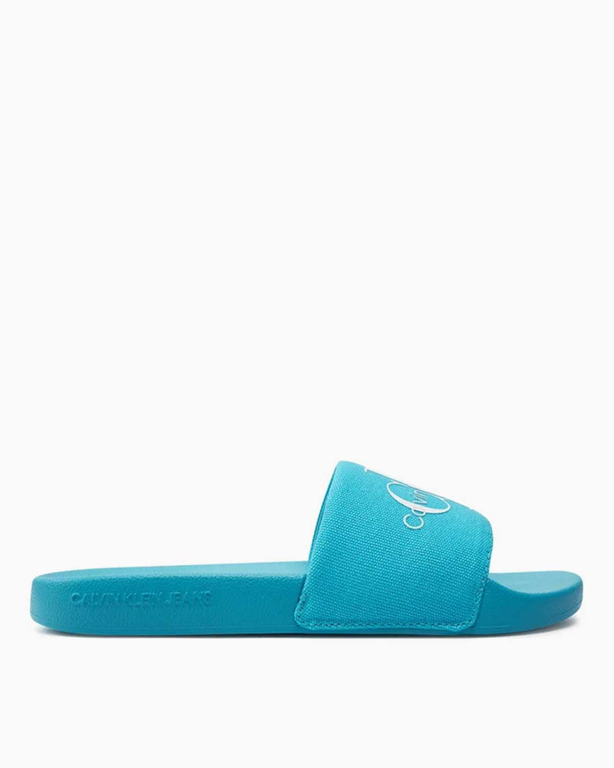 Calvin Klein Slide Monogram Flip Flops Logolu Terlik Blue
