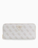 Guess Access Laurel II Büyük Boy Fermuarlı Kadın Cüzdan Dark Oak