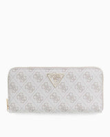 Guess Access Laurel II Büyük Boy Fermuarlı Kadın Cüzdan Dark Oak