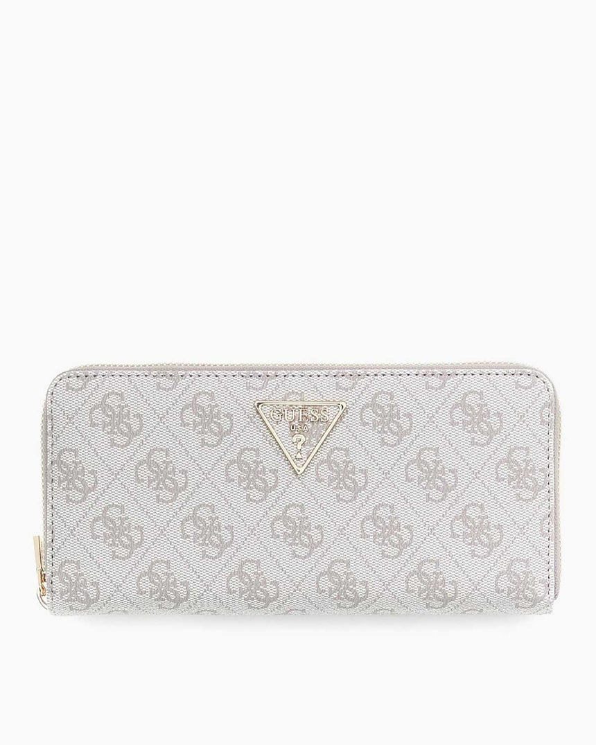 Guess Access Laurel II Büyük Boy Fermuarlı Kadın Cüzdan Dark Oak
