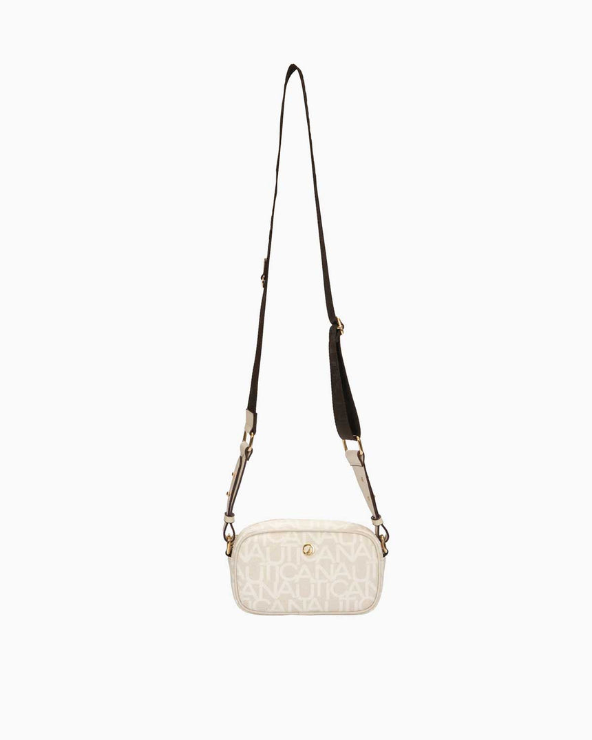 Nautica Mini Cüzdan Detaylı Çapraz Askılı Çanta Krem