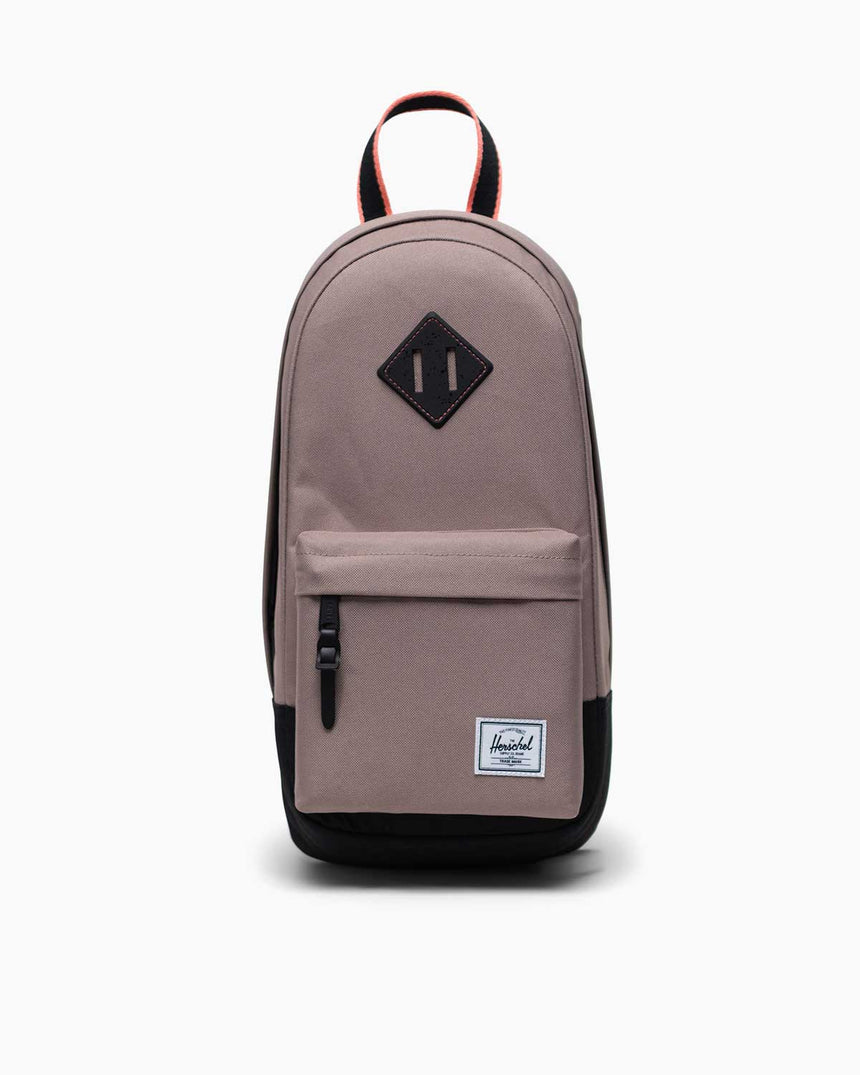 Herschel Heritage Shoulder Bag Sırt Çantası Taupe Gray/Black/Shell Pink