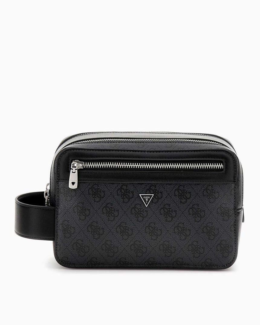 Guess Losanna Beauty Case Double Monogram El Çantası Black