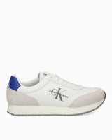 Calvin Klein Retro Runner Low Top Sneaker Bright White/Sapphire Blue