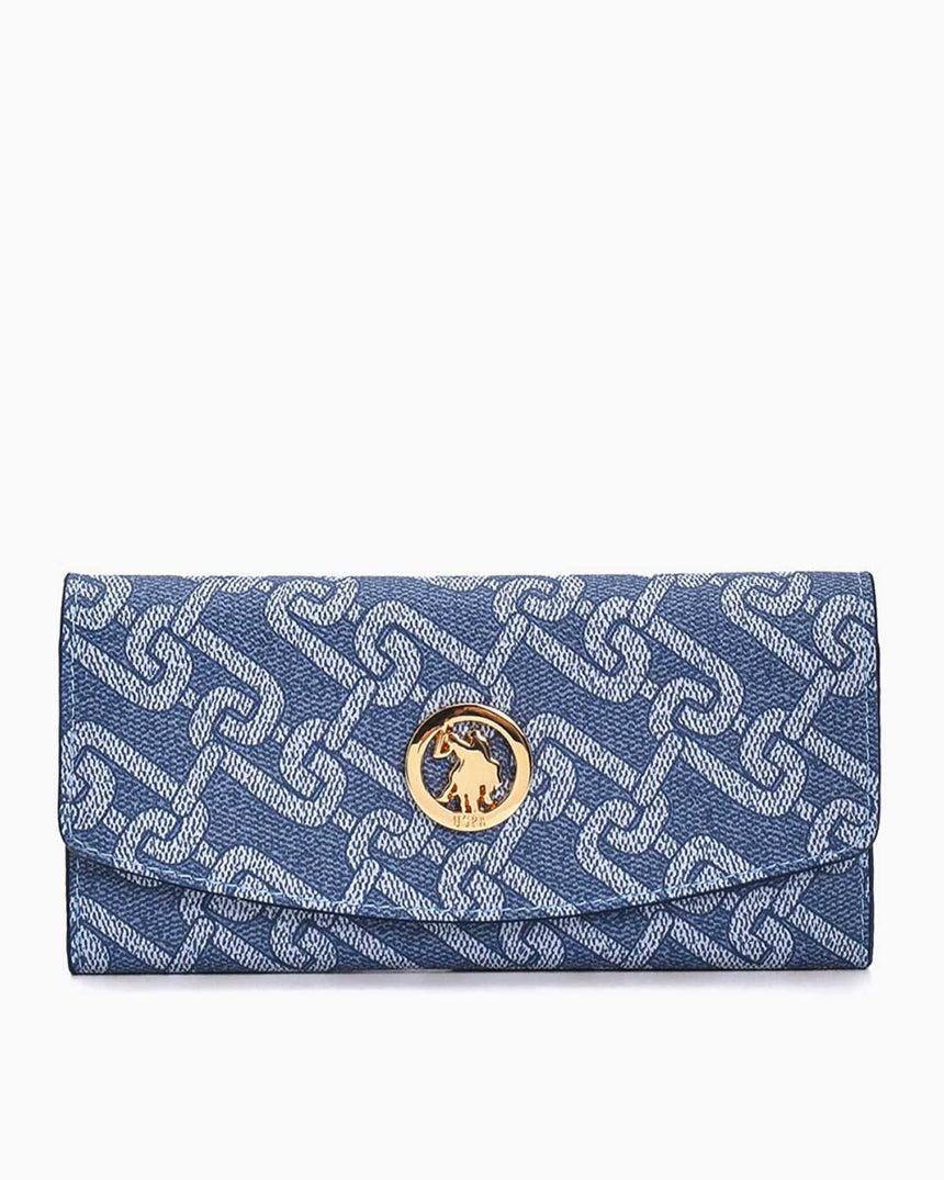 Us Polo Assn Kadın Cüzdanı Denim - Beyaz