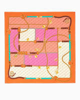 Guess Foulard Textile Logolu Eşarp Orange