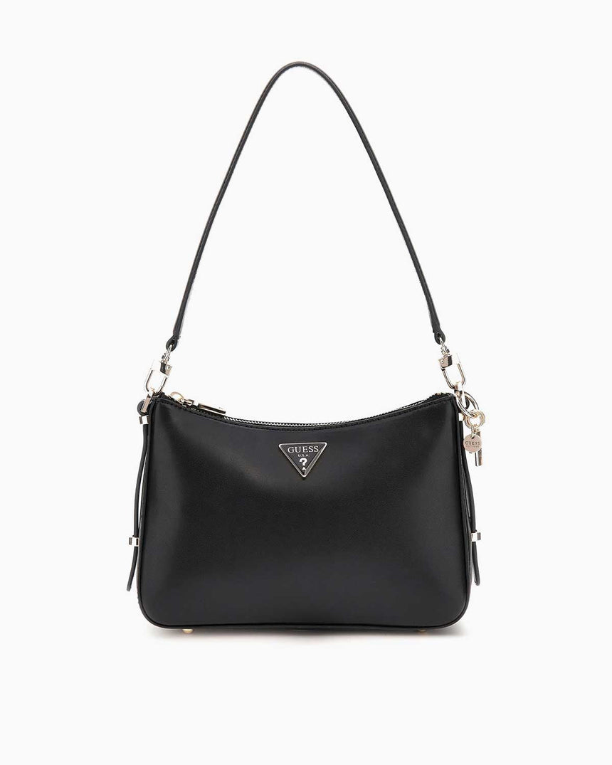 Guess Daryna Top Zip Logolu Omuz Çantası Black