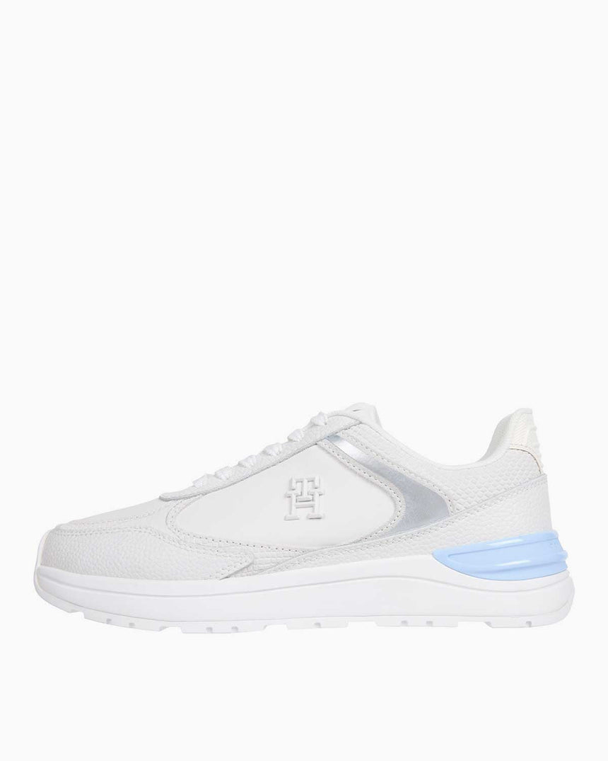 Tommy Hilfiger Casual Fashion Runner Sneaker Ecru/Breezy Blue