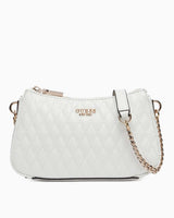 Guess Betula Zincir Detaylı Parlak Mini Çapraz Askılı Çanta White