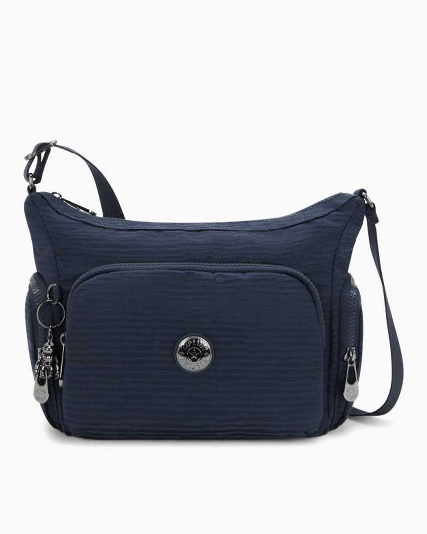 Kipling Gabbie S Elevated Jacquard Omuz Çantası Night Ocean