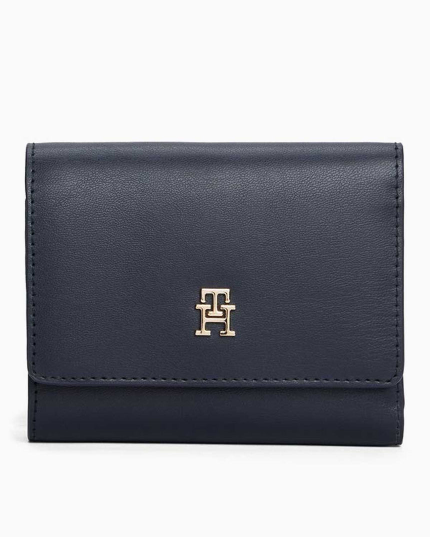 Tommy Hilfiger İkon Kadın 3 Katlı Cüzdan Space Blue
