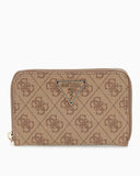 Guess Access Laurel II Orta Boy Fermuarlı Kadın Cüzdan Latte Logo