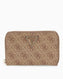 Guess Access Laurel II Orta Boy Fermuarlı Kadın Cüzdan Latte Logo