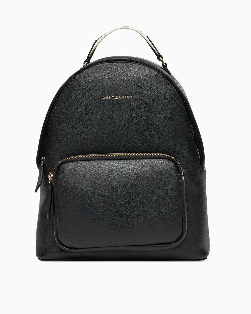 Tommy Hilfiger Logo Bantlı Kadın Sırt Çantası Black