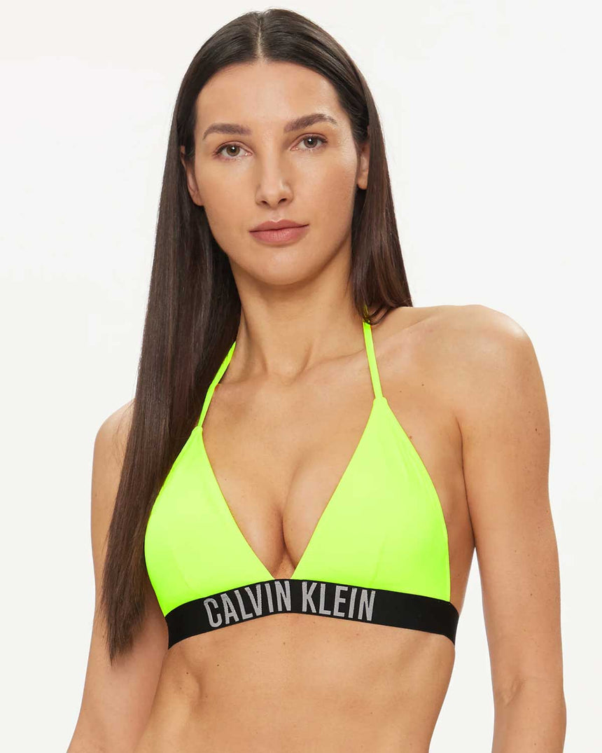 Calvin Klein Swim Tops Triangle Bikini Üstü Green