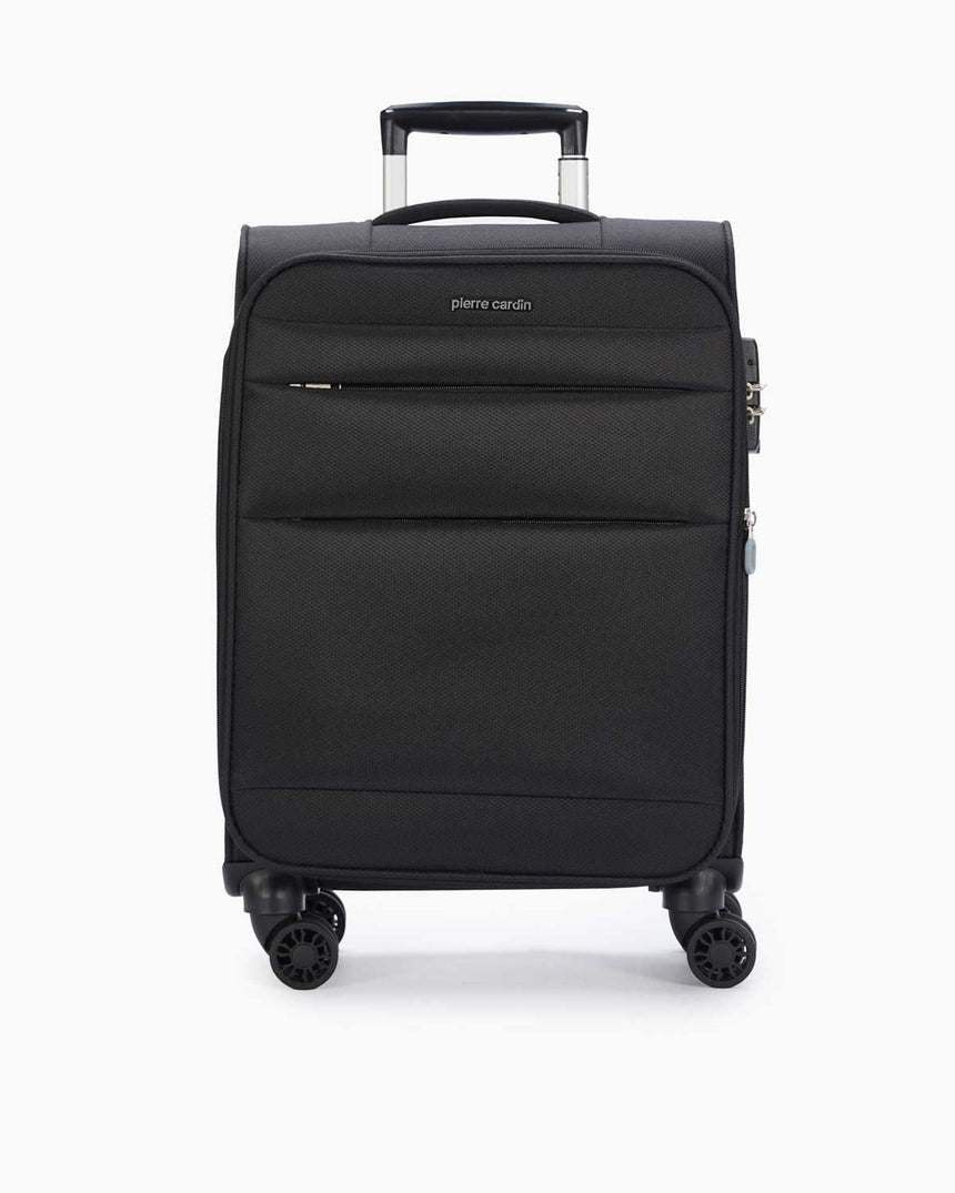 Pierre Cardin Kumaş Kabin Boy Valiz Siyah
