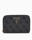 Guess Access Laurel II Orta Boy Fermuarlı Kadın Cüzdan Coal Logo