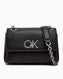 Calvin Klein Convertible Shoulder Zincir Detaylı Omuz Çantası CK Black