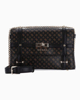 Guess Emilee Zincirli Çapraz Askılı Çanta Mocha Logo