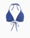 Guess Triangle Bağlamalı Bikini Üstü Blue Denim Aop