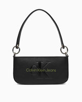 Calvin Klein Sculpted Shoulder Pouch Omuz Çantası Black/Dark Juniper