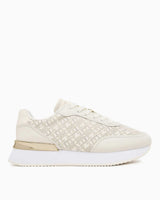 Tommy Hilfiger Arlene Monogram Logolu Kadın Sneaker Ivory Silk