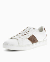 Guess Todi Monogram Detaylı Sneaker White Beige Brown