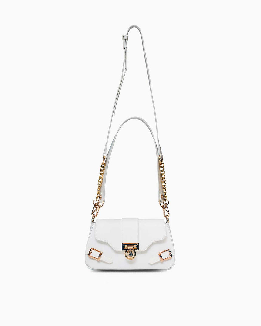 Us Polo Assn Logo Detaylı Çapraz Askılı Çanta Beyaz