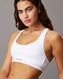 Calvin Klein Lightly Lined Logolu Bralet White