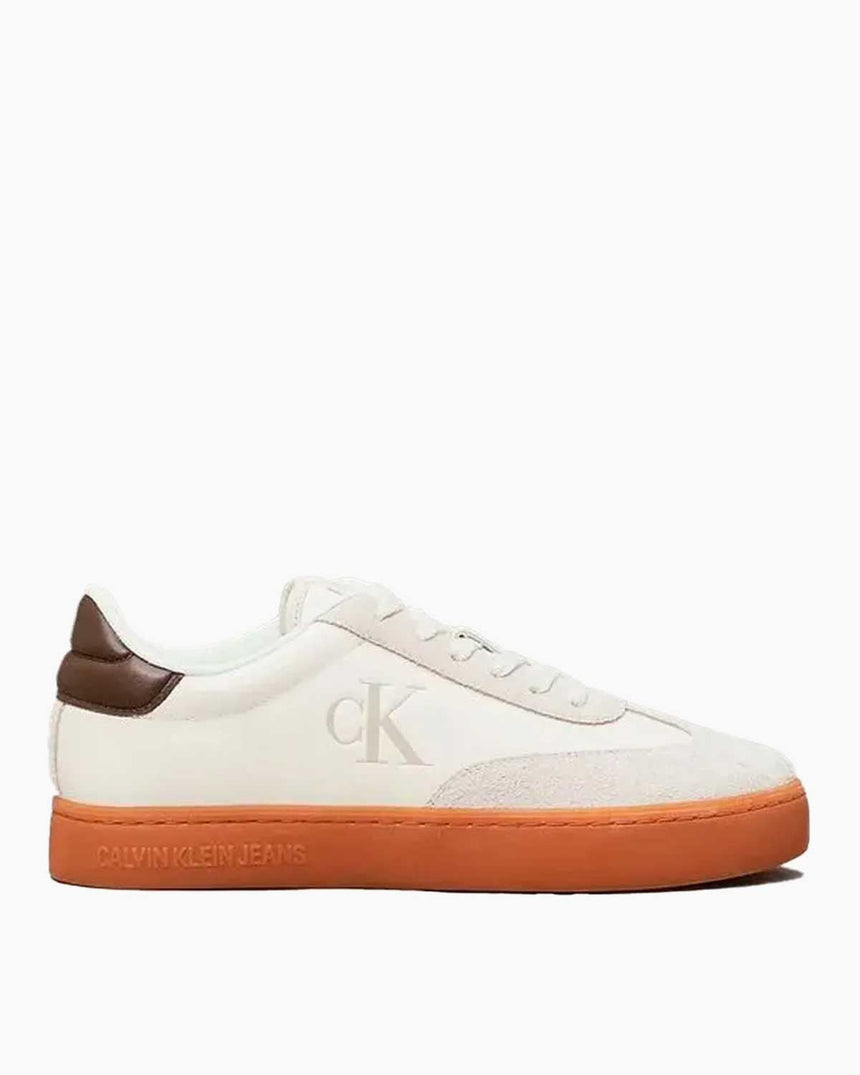 Calvin Klein Jeans Classic Cupsole Low Lace Up Sneakers Creamy White/Eggshell