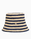 Tommy Hilfiger Yaz Tığ İşi Kadın Balıkçı Şapkası Stripe Space Blue