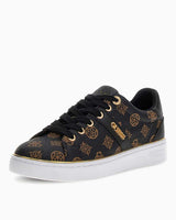 Guess Britz Kadın Logolu Sneaker Black Brown